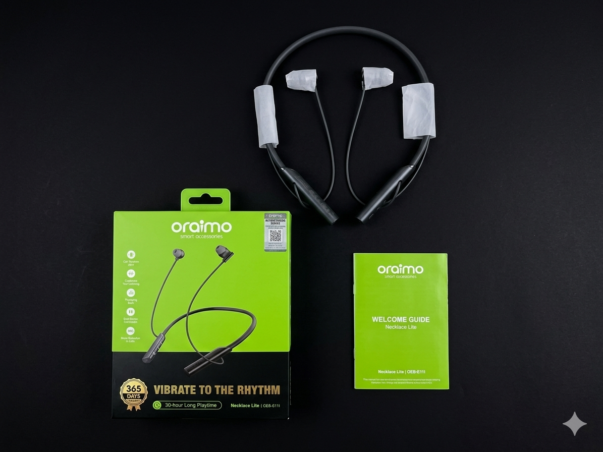 Necklace earphones