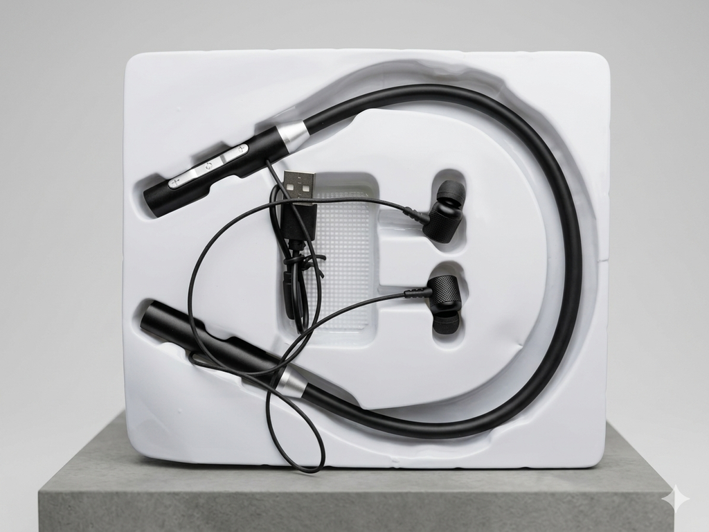Necklace earphones