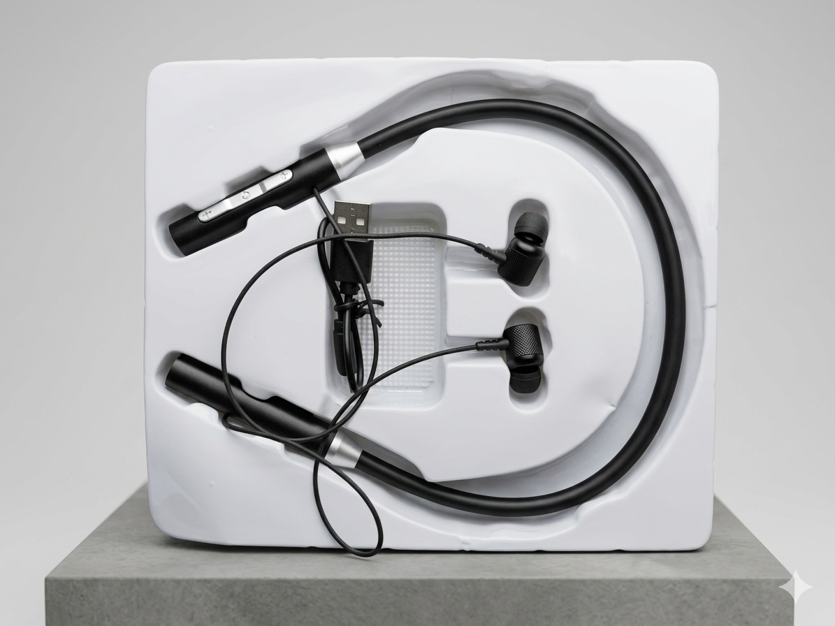 Necklace earphones