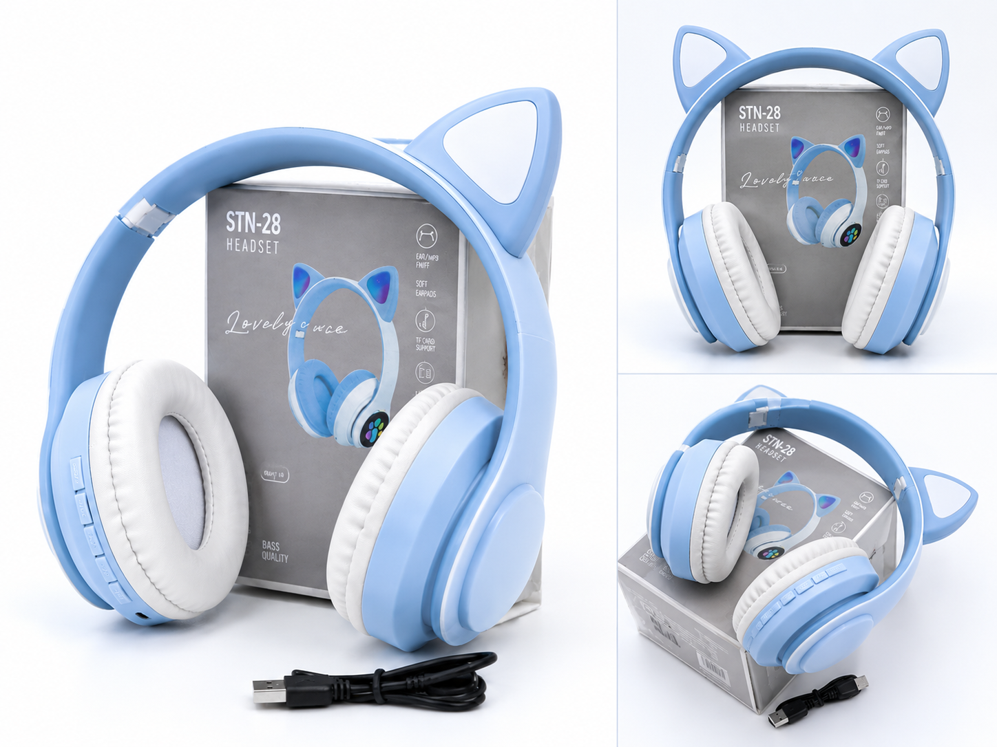 Cute cat headphones